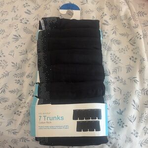 Primark Cotton Rich Black Trunks Set